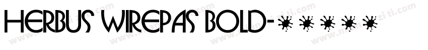 Herbus Wirepas Bold字体转换